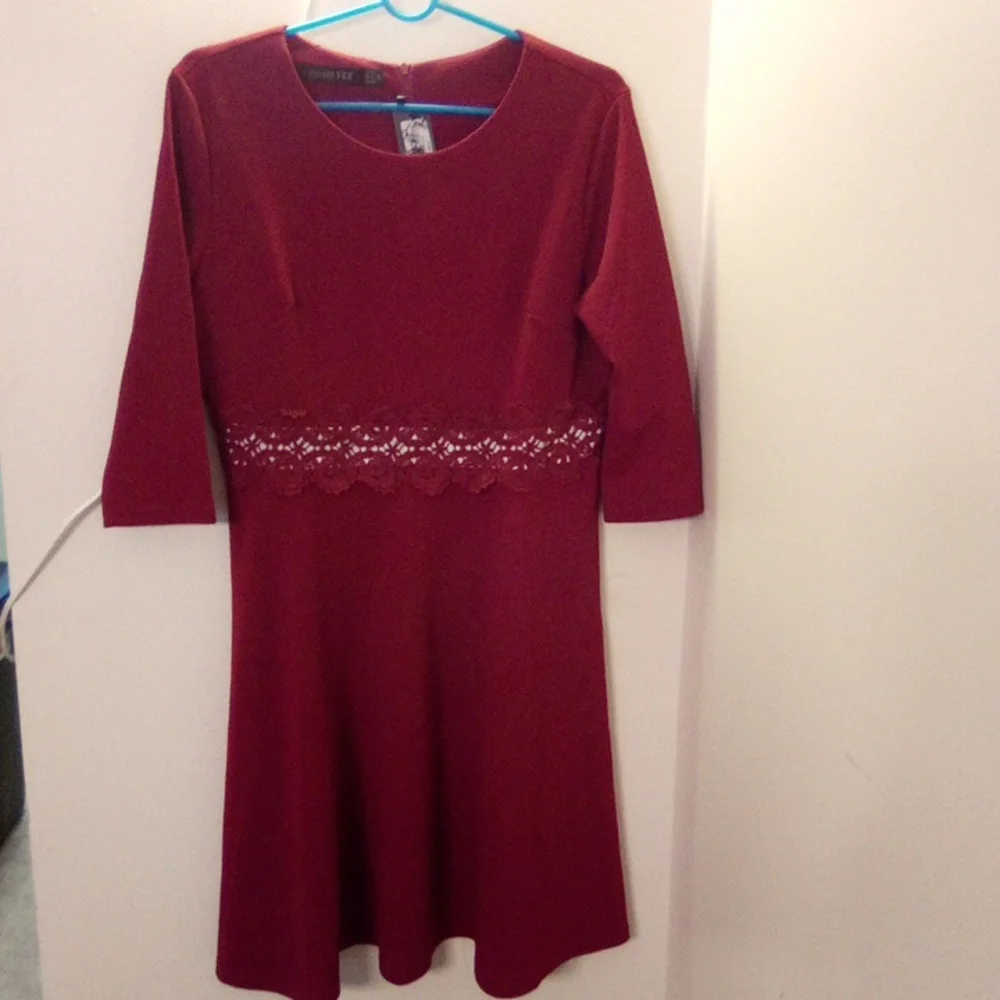 HOMEYEE DRESS  NEW SIZE 2XL BURGUNDY - Picture 5 of 10